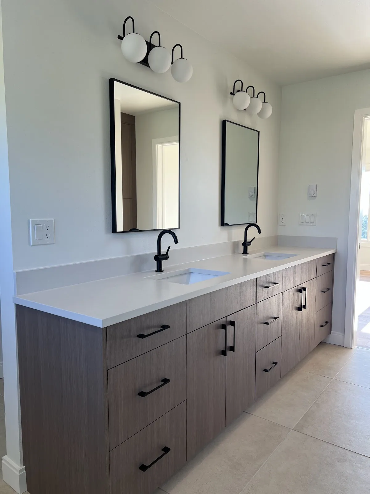 Bellingham rental kitchen, bath and laundry refresh with wood cabinetry and quartz counters in Bellingham, WA — Living By Design (8)