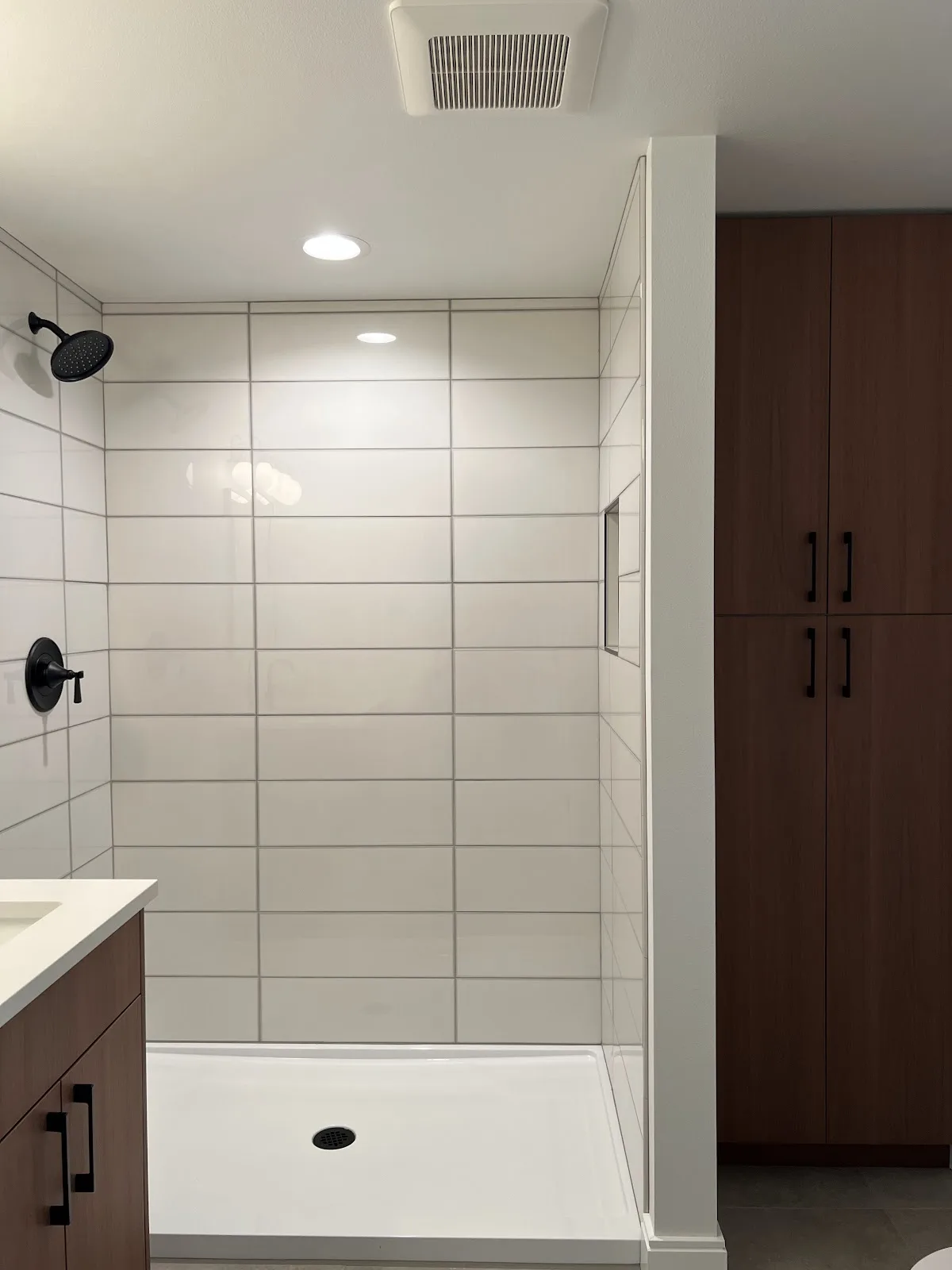 Bellingham rental kitchen, bath and laundry refresh with wood cabinetry and quartz counters in Bellingham, WA — Living By Design (9)